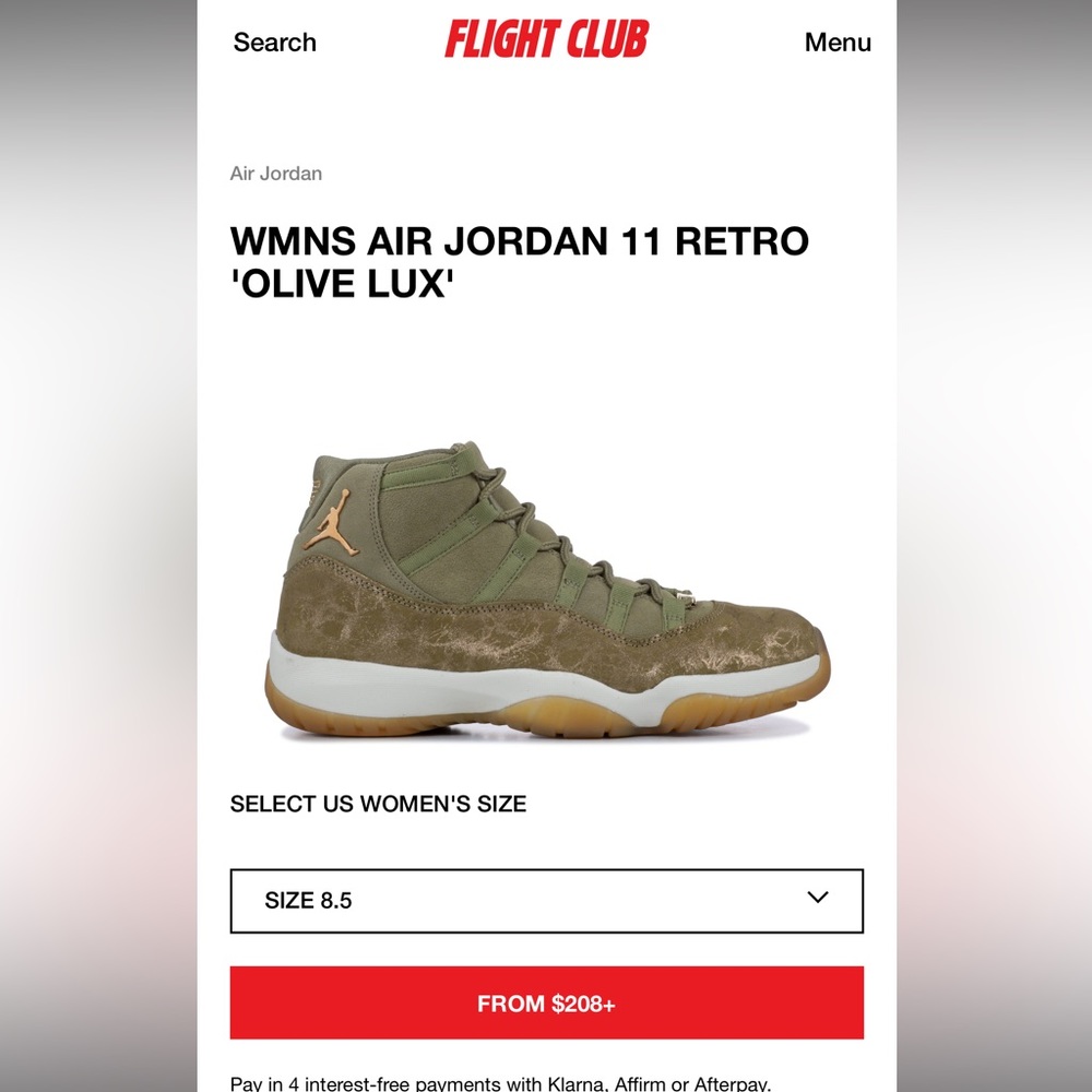 Air Jordan 11 Retro “Olive Lux”